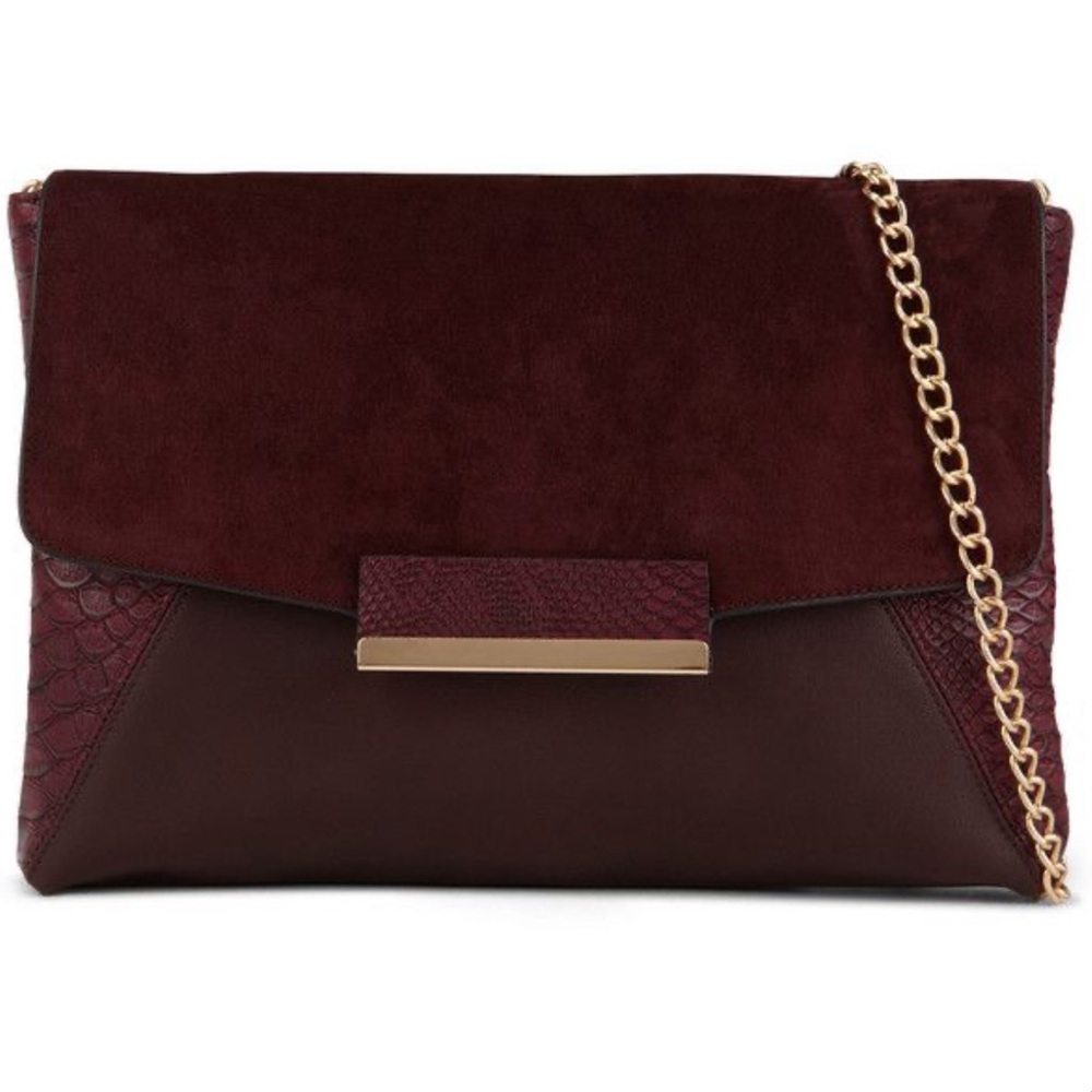Aldo | Faux Leather & Suede Handbag